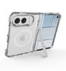 For Iphone Duo 5G Case Transparent Magnetic for Magsafe Case for iphoneDuo Bracket Holder Shockproof Hinge Protection Cover