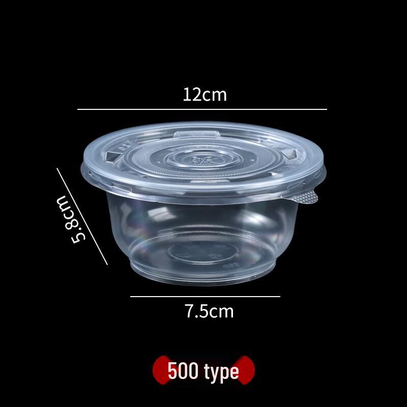 

OLOEY Disposable Plastic Bowls with Lids