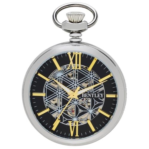 

Мужские аналоговые карманные часы Kloffer, Простые механические с ручным заводом, Серебристый Bentley, BT-AP321-SV