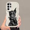 Case for Samsung Galaxy S25 A26 S20 FE S21 S23 Plus S24 A25 S22 Ultra Soft Phone Cover A36 A34 A54 A55 A24 A35 Trendy Doberman