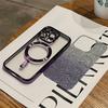 Luxury Plating Magnetic For Magsafe Silicone Case For iPhone 15 14 13 12 11 Pro Max Phone Cases Clear Wireless Charge Soft Cover