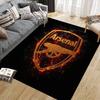 Arsenal Football Club2 Flanellmuster Quadratischer Teppich, Teppich, Teppich für Wohnzimmer Schlafzimmer Sofa Spielzimmer Dekoration, Rutschfeste Fußmatte