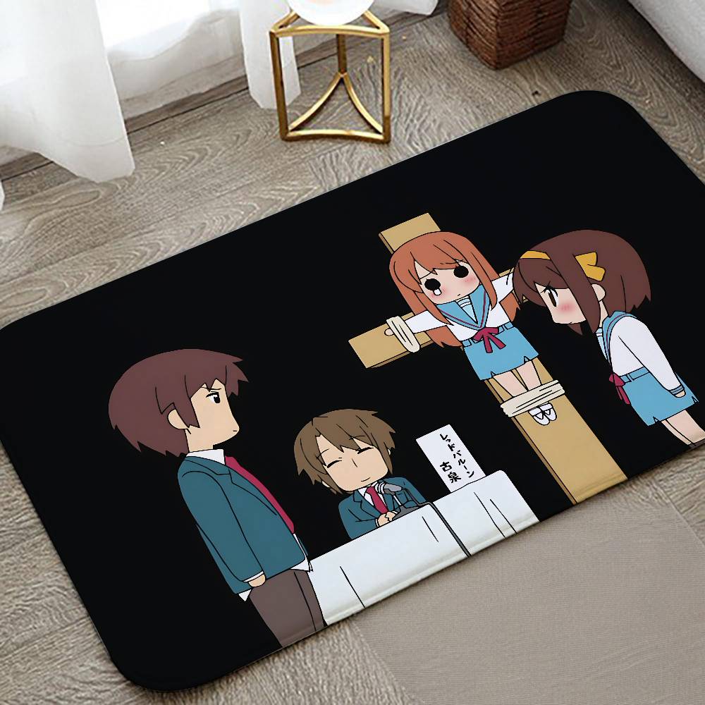 Haruhi Suzumiya Carpet For Living Room Sofa Decor Modern Rug Floor Mat For Men Bedroom Durable Area Rugs