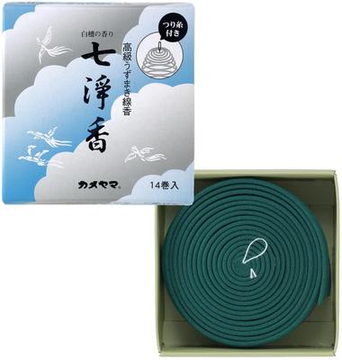 Kameyama Shichijoko Incense Sticks with Hanging 14 Approximately 12 Incense Spiral Line, Rolls, Hours,