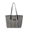 Chic Fashionable Striped Canvas Tote Bag 2024 New Large Capacity Handbag For Women