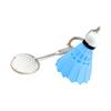 Creative Badminton Racket Keychain Alloy Key Holder Accessory for Sports Enthusiasts and Fashionable Everyday Use