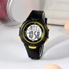 CE49 Trendy Student Watch Children's Watch Fashionable Night Light Waterproof PU Strap Pinhole Electronic Watch