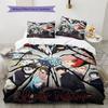 Name Custom Jujutsu Kaisen Pattern Bedding Set Quilt Cover Pillowcase Home Decor Gift (1 * Duvet Cover + 2 * Pillowcase, Without Core)