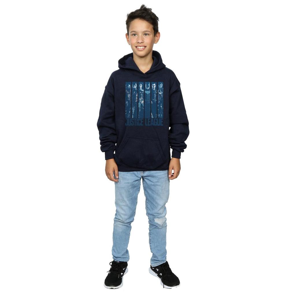 DC Comics Boys Justice League Movie Double Indigo Hoodie