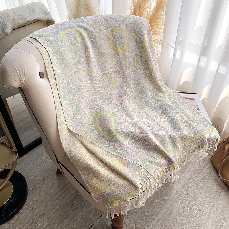 Ethnic Shawl Women's Scarf Scarf Jacquard Cashew Fringe Women's Long Scarf Shawl,Warm Scarf Shawl Outerwear