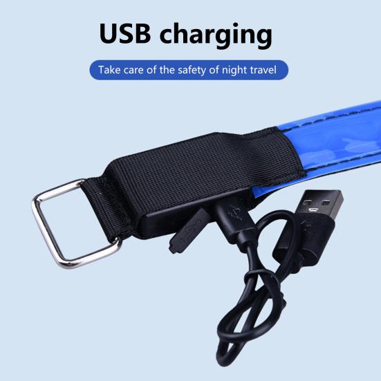 Portable Glowing Armband Super Bright Wear Resistant Adjustable Tightness LED Armband for Running