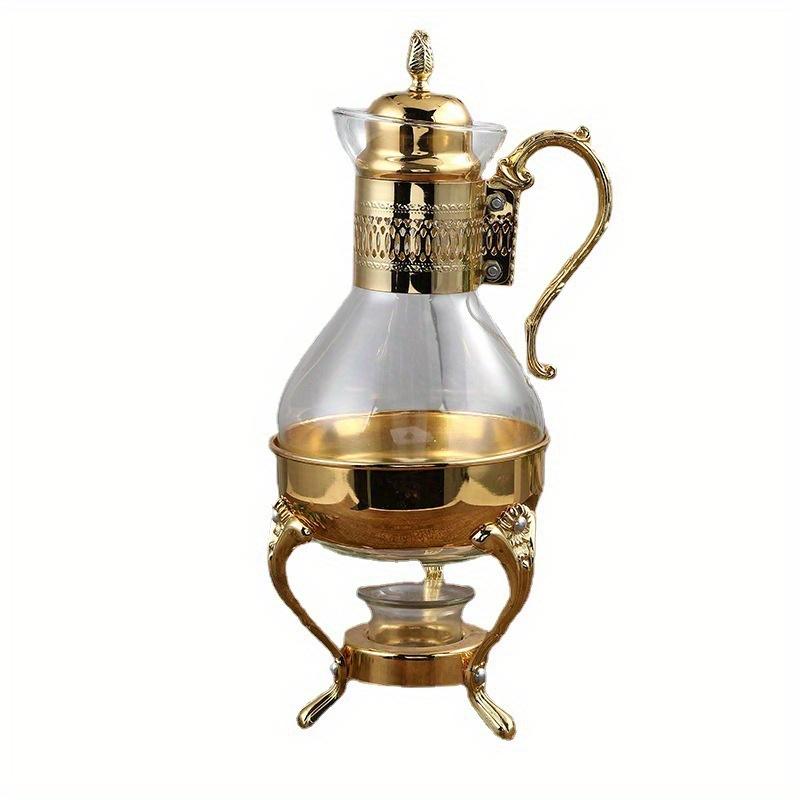 Elegant & Versatile Heated Glass Coffee/Tea Pot - Perfect Serving Temperature Ideal for Cafes