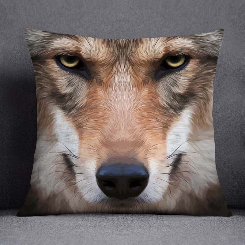 African Animal Beasts Home Decoration Pillowcase Square Pillowcase Home Office Decoration Cus On Cover