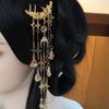 Čínské vlasové doplňky Hanfu pro ženy, květinové střapce, vlasové vidličky, tradiční nevěsta, sponky do vlasů, vintage čelenka