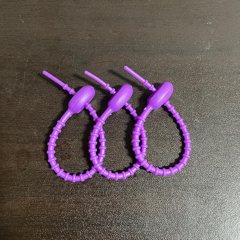 10pcs Silicone Reusable Cable Organizer Winder Ties, Multi-Function Fastener Sleeves, Cable Management Bags, Food Saver, Headphone Wire Clips