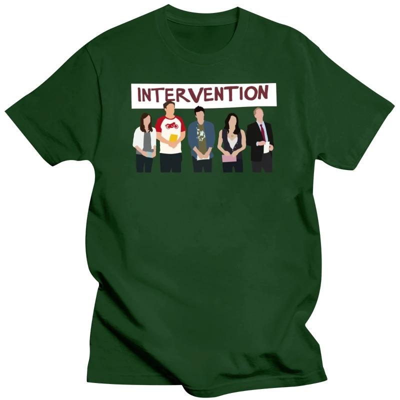 Intervention How I Met Your Mother T-Shirt Herren Kurzarm Baumwolle T-Shirts Neuheit T-Shirt Freizeit TV Show Teddy Legendäres T-Shirt