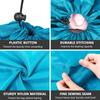 Nylon Laundry Bag Travel Storage Pouch Machine Washable Dirty Clothes Organizer Folding Wash Drawstring Bag Bathroom Accessories