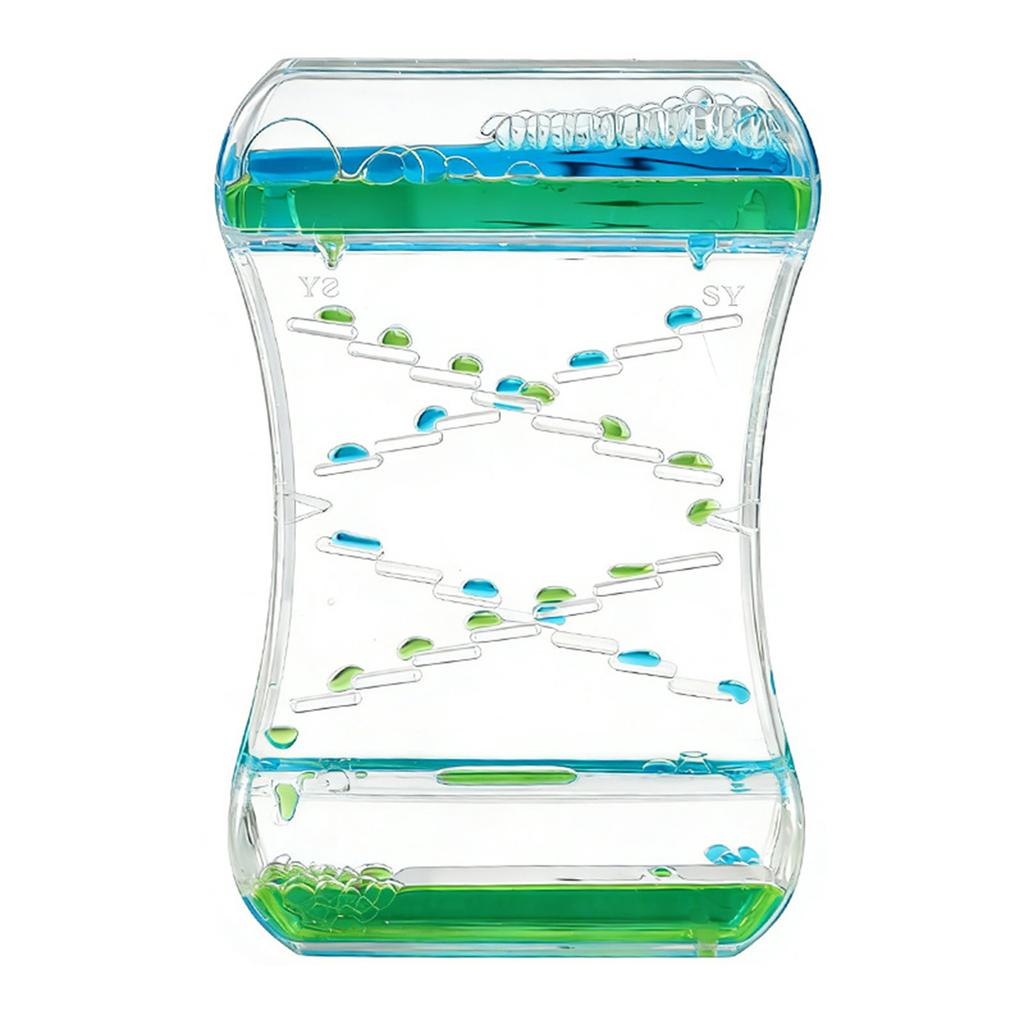 Timer a Movimento Liquido con Bolle Timer Liquido Giocattolo Sensoriale Clessidra ad Acqua per Ufficio/Casa Strumento Sensoriale Coinvolgente per Bambini