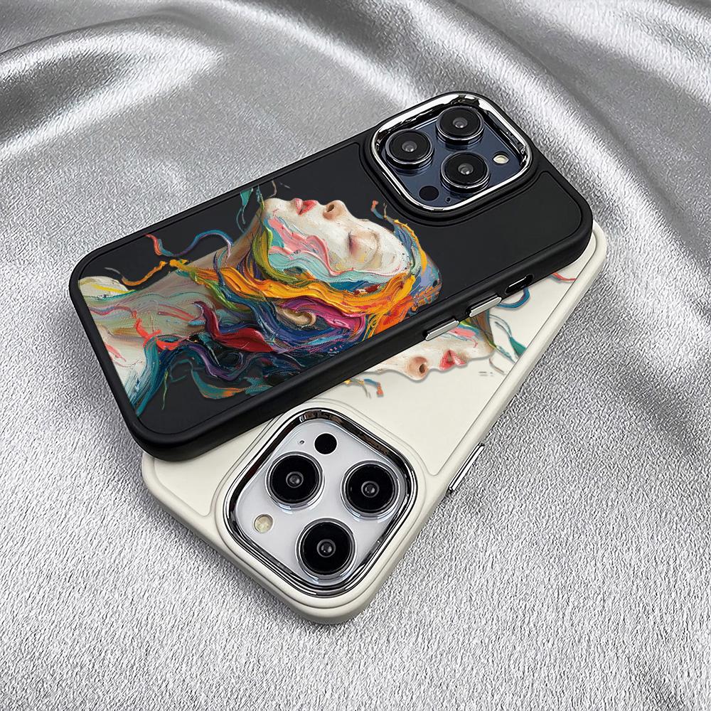 Art Girl Skin Friendly Feel Phone Case For Iphone16 16pro 15 14promax 13pro 12 11pro 7 8plus XR XS Soft Shell