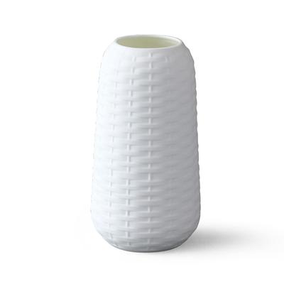 Kagome Vase, 18cm, White, Simple, Modern, Natural, Matte Texture, Flower Base, Wedding Gift, Gift Boxed, 58109-9970
