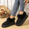 Autumn New Women's Snow Boots Round Head Thick Bottom Anti Slip Design Casual Versatile Style Fashionable Snow Boots