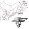 For Cooper R50 R52 R55 R56 Trim Clips For Mini Molding Clips For BMW
