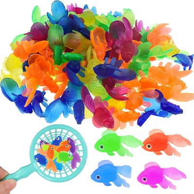 5/10/20 Stück Mini Goldfisch Simulation Durchscheinend Weich Angelspiel Frühjahrsausflug Partygeschenk Spielaktivitäten Unterhaltung TMZ