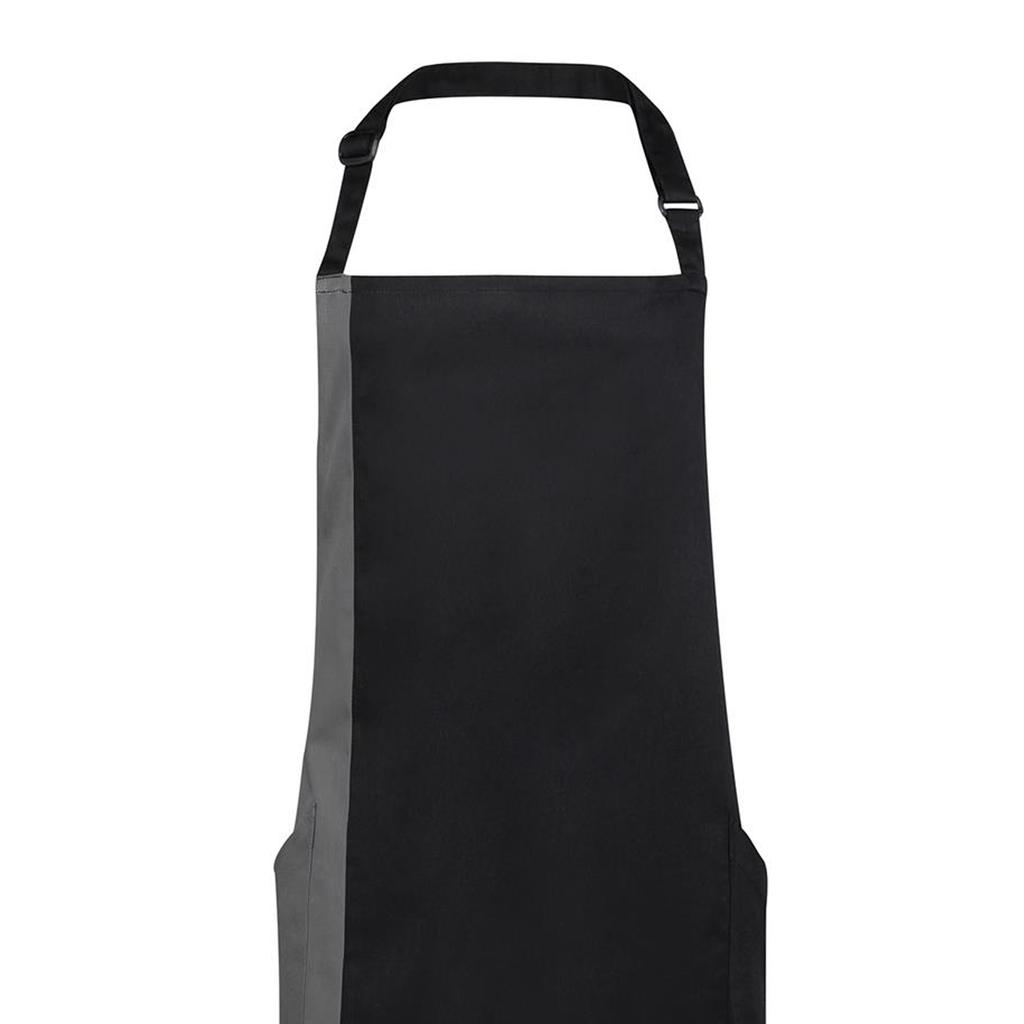 Premier Unisex-Kontrast-Arbeitskleidungs-Latzschürze (2er-Pack)