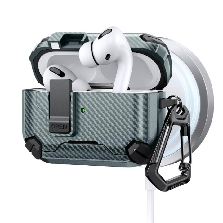 Wireless Charging Box For Pods 3rd Protective Case Anti Drop Design with Phone Stand Function Auto Locking Mechanism