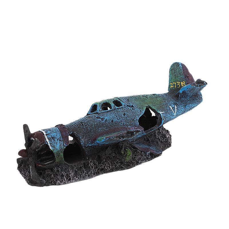 Personalisierte Aquariendekoration: Altes Fischboot Wrack Harz Ornament für Aquarium Landschaftsgestaltung