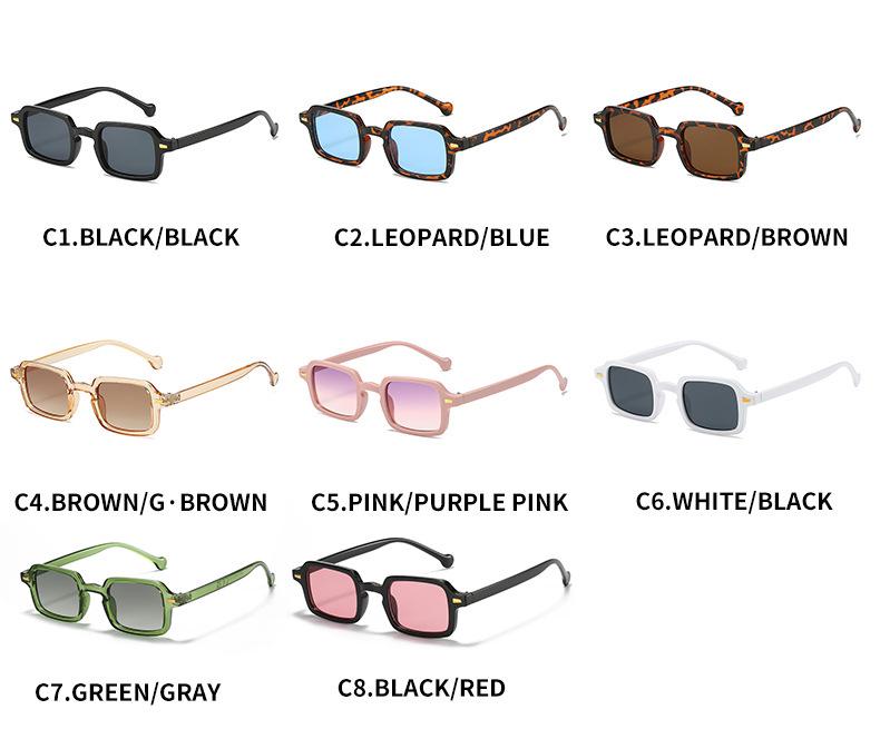 2022 Retro European & American Square Rivet Sunglasses for Women