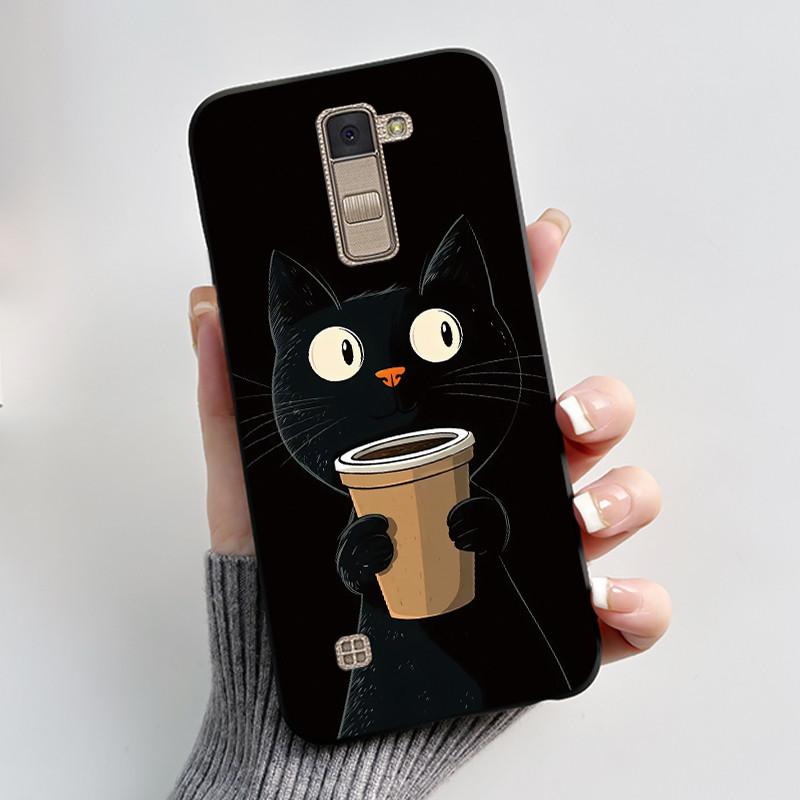 Casing For LG K10 2016 Super-Thin Slim Case Shockproof Bumper Luxury Cute Cool Boys Girls Black Matte Soft Silicone Back Cover