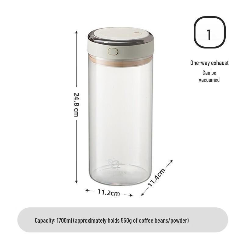 Coffee Bean Vacuum Storage Jar