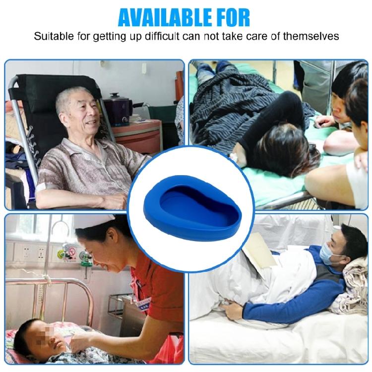 Portable Bed Pans for Elderly Female,Easy to Clean,Heavy Duty Bed Pans Plastic Thick Large Bedpans for Bedridden Patient