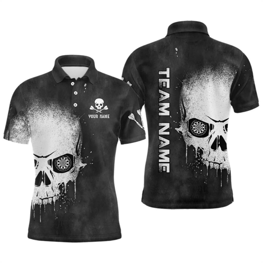 Polo T-shirt with fashionable dart pattern, 3D printed T-shirt, loose and breathable men's sports T-shirt