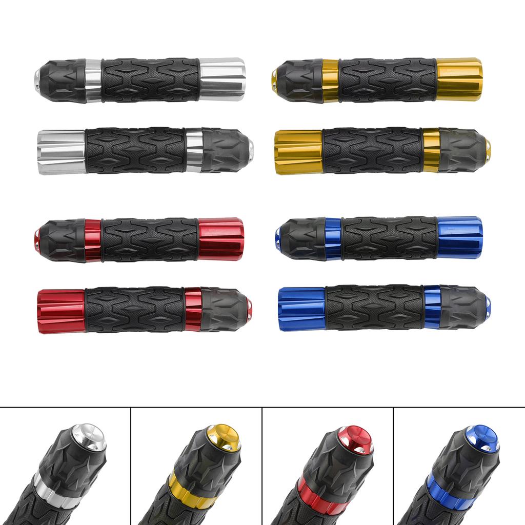 7/8"/22Mm Motorcycle Handle Bar Hand Grips Cnc Universal Red For Motorcycles