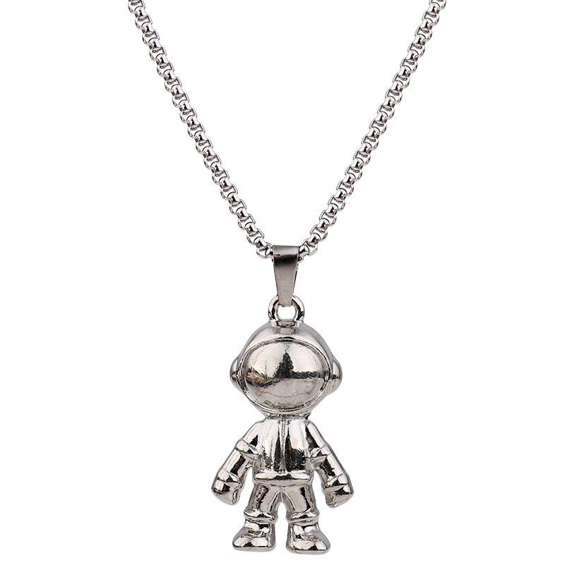 Astronaut Space Versatile Long Hip-Hop Jumper Sweater Chain Women's Necklace Pendant