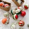 Stained Glass Christmas Tree Hanging Ornament Ball