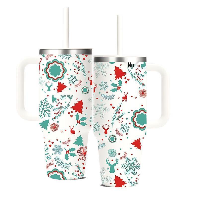 40oz Christmas Portable Car Thermos Cup