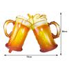Oktoberfest Party Decorations Beer Banner Balloon 40th Cake Topper Number Balloon for German Beer Birthday Party Supplies Favors