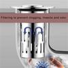 Bathroom Sink Stopper Pop Up Drain Strainer with Removable Steel Basket Hair Catcher Simple Installation for Household