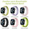 Feather Yarn Weave Nylon Strap For Xiaomi Band 10 Pro Replaceable Breathable Bracelet for Redmi Watch 6 5 4 Mi Band 9 Pro/Mi 8 Pro Sport Wristband