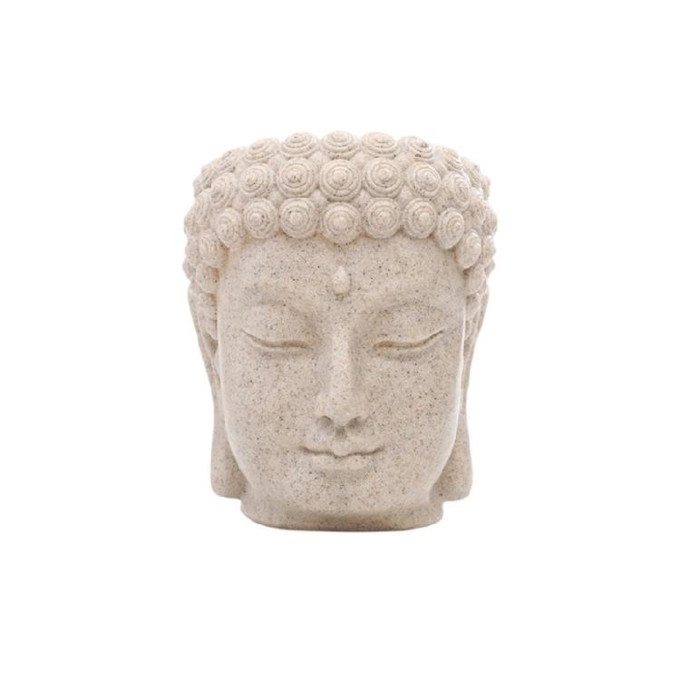

Fashion Buddhas Sculpture Flower Pot Compacts Design Fit Any Room Terraces Garden Decoration