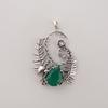 Green Onyx Gemstone 925 Sterling Silver Jewelry Pretty Pendant 1.8" Anniversary Gift For Wife CP-42-22
