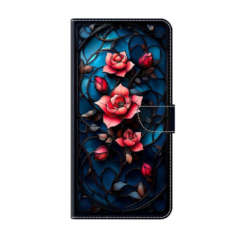 Custodia per Samsung S24 Ultra / S23 Ultra Portafoglio Flip Cover Dipinta per Samsung Galaxy S24 FE S23 FE S24+ Plus Copertura Protettiva Etui