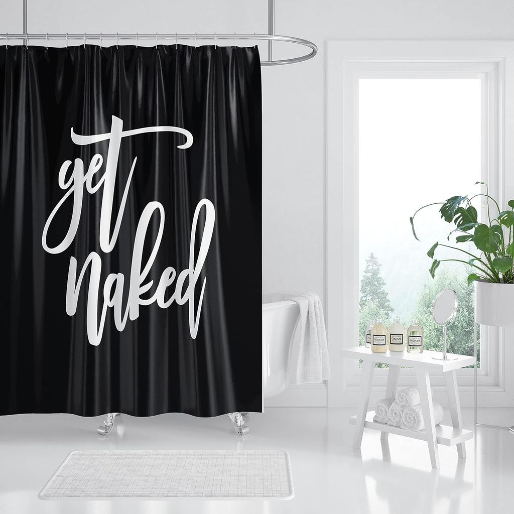 Multicolor Desert Cactus Shower Curtain Southwest Plants Tropical Style Bathroom Decorative Shower Curtain with 12 Hooks