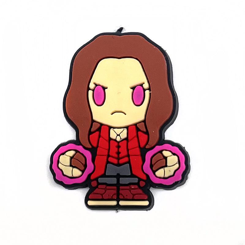 Marvel Series Croc Shoe Charms: Removable PVC Buckles for Holey Shoes