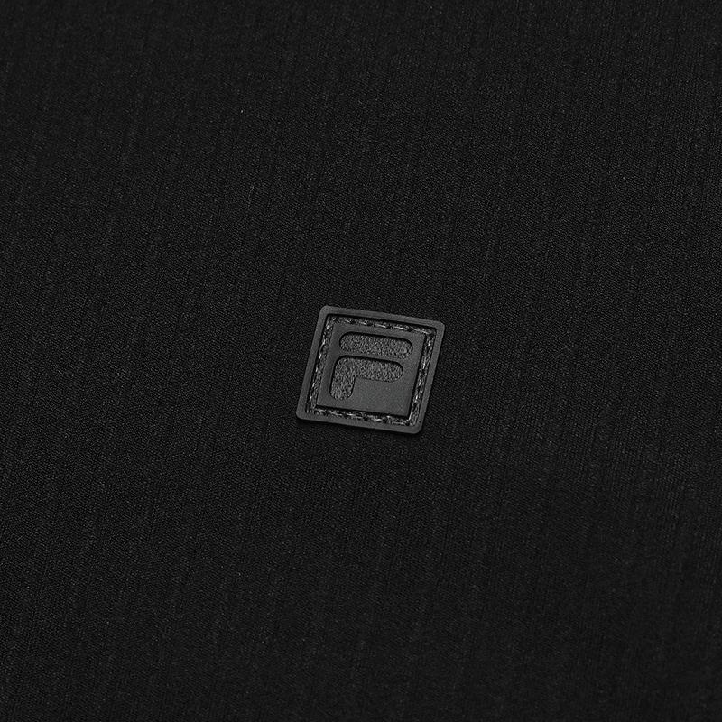 FILA Golf Series Casual Business Elegant Knit Long Sleeve Polo Shirt With Scarf Women tops A11W545201FBK