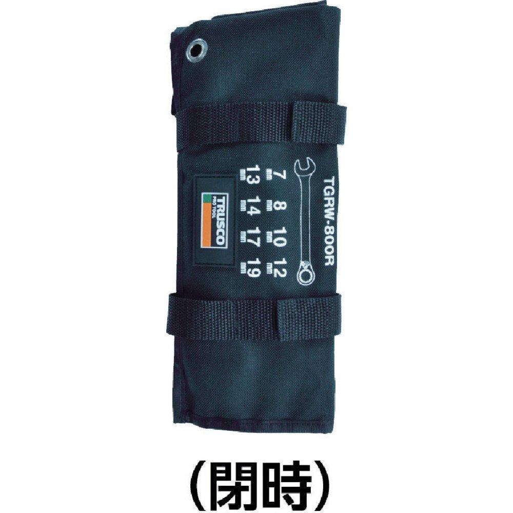 TRUSCO Switchable Ratchet Combination Wrench Set (Standard), Silver, 8-Piece Set, TGRW-800R