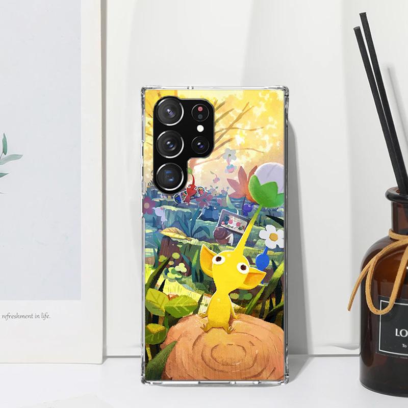 Game P-PikminS 4 Phone Case For Samsung Galaxy S26 S25 Edge S24 FE S23 S22 Ultra S21 Plus S20 + Art Fundas Back Cover Galaxy S25